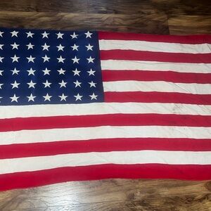 Vintage official flag of the United States from 1912 to 1959
